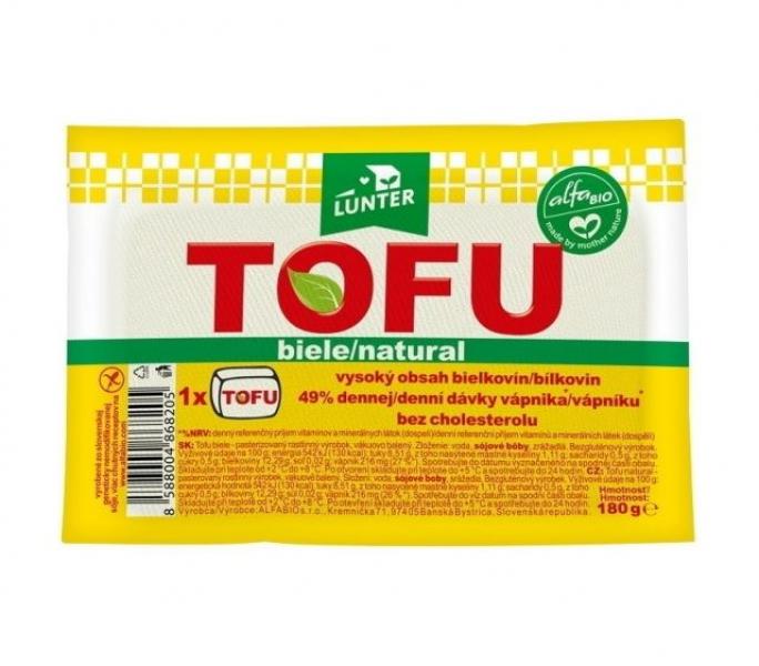 Tofu natural chlad. 180g Lunter