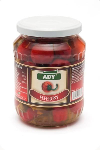 Feferóny guľaté 610g Ady