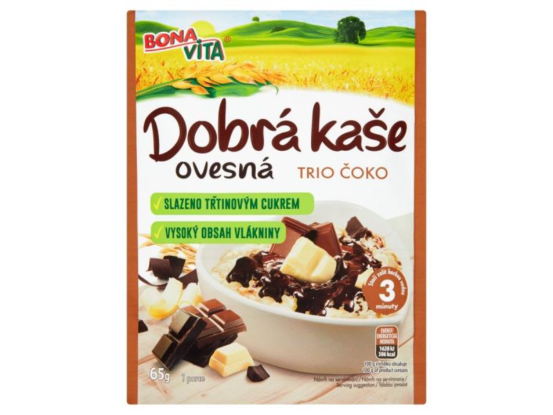 Dobrá kaša Trio Čoko 65g Bonavita