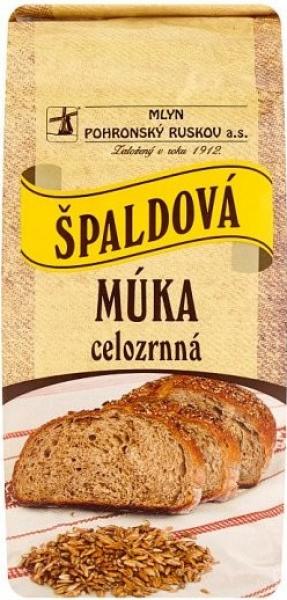 Múka špaldová celozrnná 800g Mlyn Pohronský Ruskov