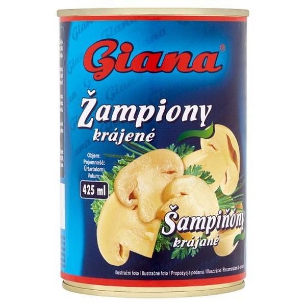 Šampiňóny krájané 425ml Giana