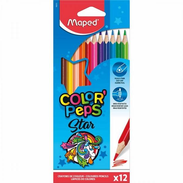 Ceruzky Maped, trojhranný tvar 12 farieb