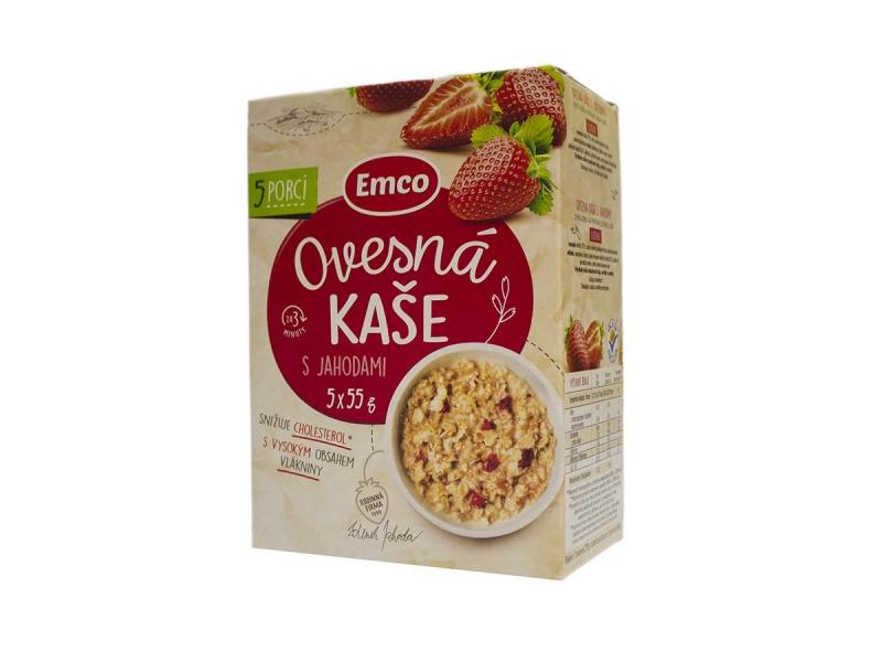 Emco Ovsená kaša jahoda 5x55 g